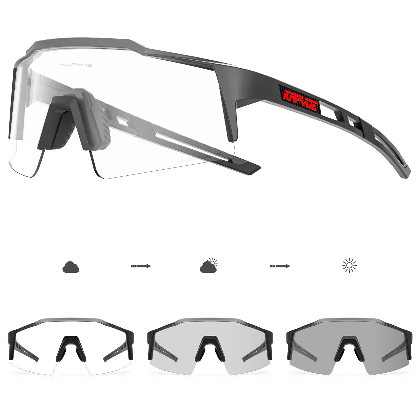 Lunettes de cyclisme Kapvoe